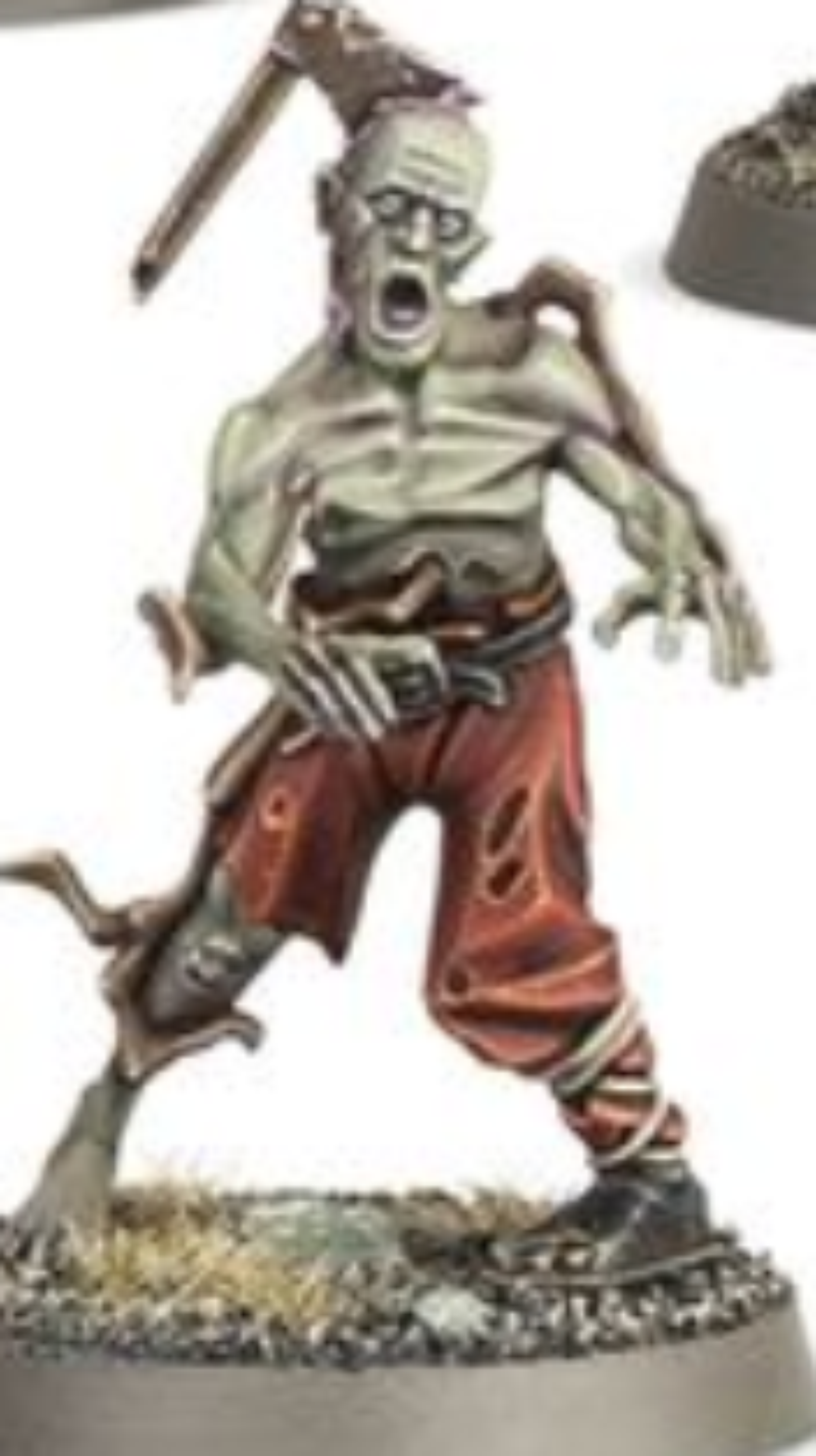 Figurine de zombie peinte